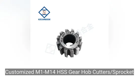 Customized M1-M14 HSS Gear Hob Cutters/Sprocket Hob Cutter for Hobbing Machine